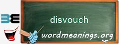 WordMeaning blackboard for disvouch